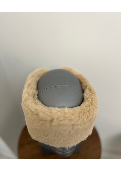 Kadın Kışlık Peluş Boyunluk Bandana Şapka modelleri