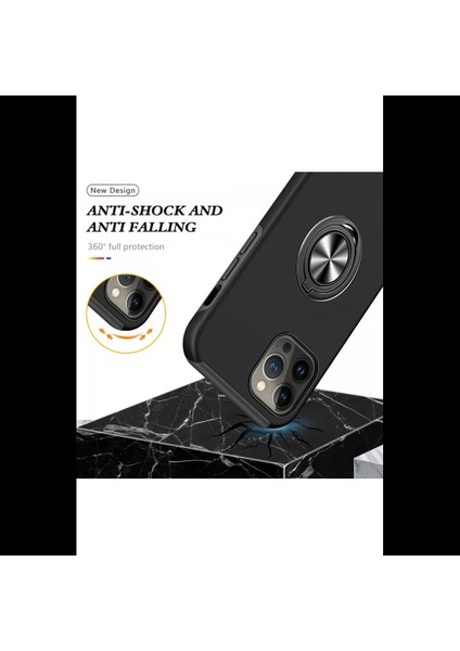 iPhone 13 Pro Kılıf Elit Yüzüklü Kapak