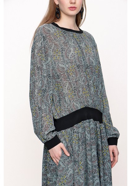 Gri Ribanalı Bol Kesim Elbise 93702 modelleri