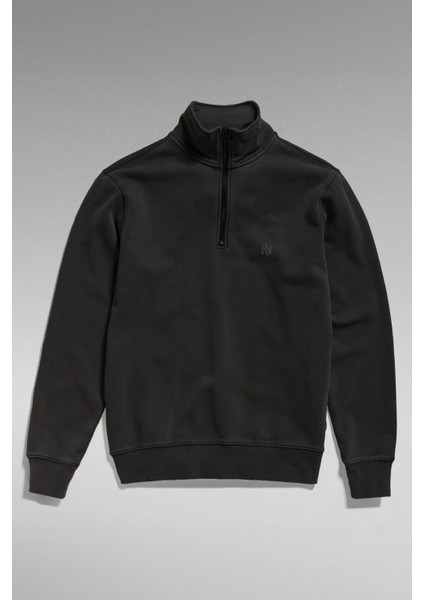 1/4 Fermuarlı Dik Yaka Sweatshirt |şardonlu 3 Iplik | Yaka Üzeri Şerit Detaylı modelleri