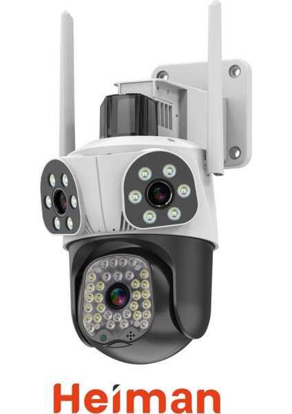 HM-666 3 Kameralı 9mp Wifi Insan Takipli Alarmlı Sesli Kamera fiyatları