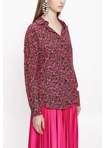 Fuşya Bol Kesim Gömlek 10814 fiyatları