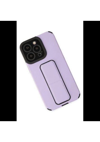 iPhone 14 Pro Max Kılıf Mega Standlı Silikon - Lila fiyatları