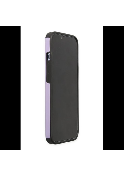 iPhone 14 Pro Max Kılıf Mega Standlı Silikon - Lila