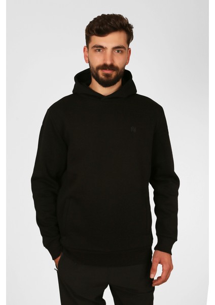 |kapüşonlu Sweatshirt| Fleto Cep Detaylı Reflektör Baskılı Şardonlu modelleri