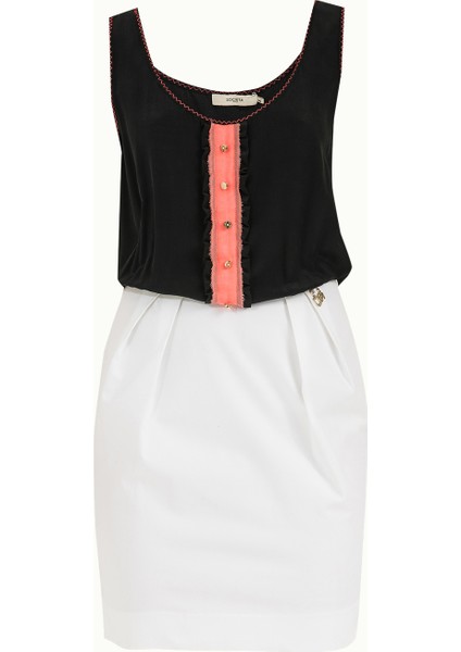 Beyaz Ipek Mini Elbise 90661