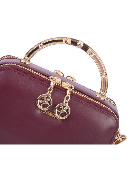 Kadın Mini El ve Çapraz Çanta Bordo (En :18 cm Boy:10 Cm) modelleri