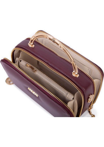 Kadın Mini El ve Çapraz Çanta Bordo (En :18 cm Boy:10 Cm) indirimleri