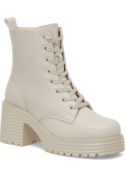 TRX24K-683 4pr Bej Kadın Topuklu Bot