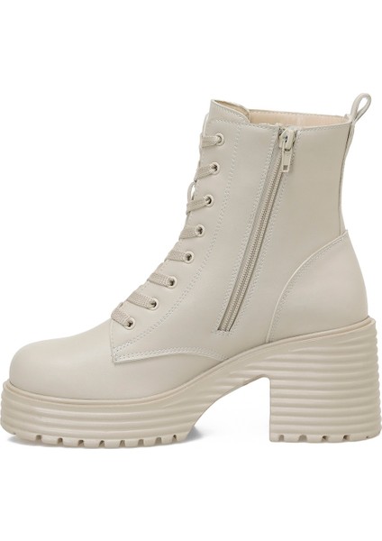 TRX24K-683 4pr Bej Kadın Topuklu Bot
