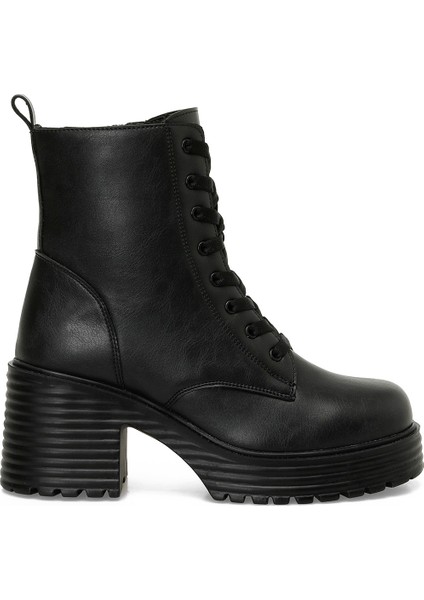 Trx24K-683 4Pr Siyah Kadın Topuklu Bot