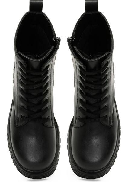 Trx24K-683 4Pr Siyah Kadın Topuklu Bot