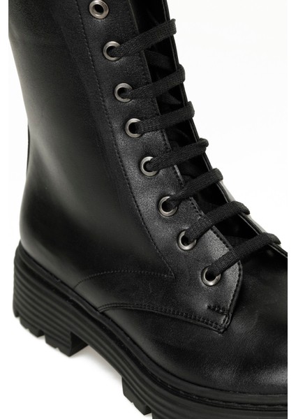 24K-655 4Pr Siyah Kadın Bot