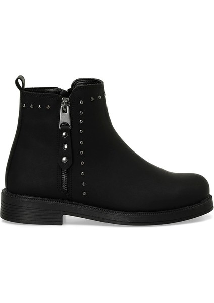 24K-585 4pr Siyah Kadın Düz Bot