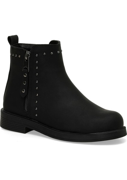 24K-585 4pr Siyah Kadın Düz Bot