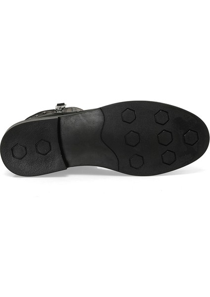 24K-585 4pr Siyah Kadın Düz Bot
