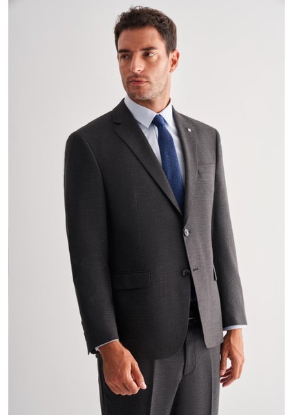 Siyah 4 Drop Comfort Fit Classic Takım Elbise 1001255121