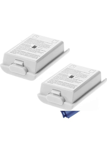 Xbox 360 Oyuncu Kolu Pil Kapağı Yuvası Beyaz- 2ADET