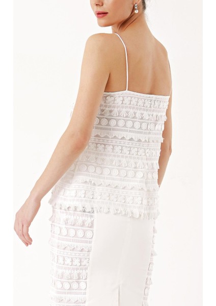 Beyaz Brodeli Kalem Etek 81042 fırsatları