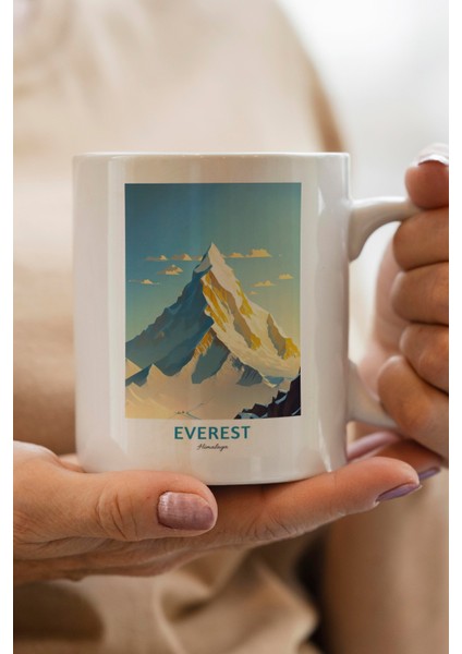 Everst Mountain- Dağı Baskılı Premium Kupa Bardak