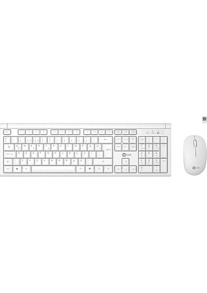 Lecoo Q Kablosuz Beyaz Klavye/mouse Set KW200