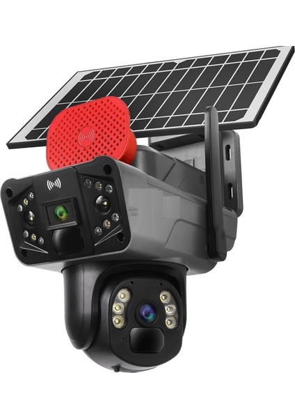 Pro O-KAM-3815 4g 6mp Dual Lens Solar Ptz Güneş Panelli Kamera