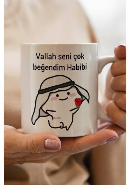 Habibi Baskılı Kupa Bardak