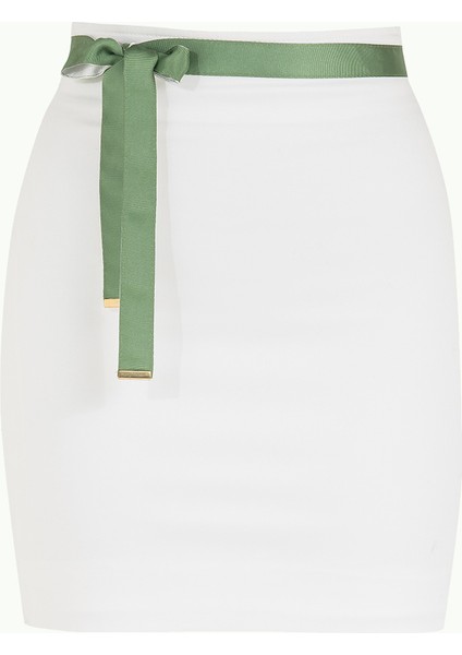 Beyaz Dar Kesim Pamuk Etek 80518 indirimleri