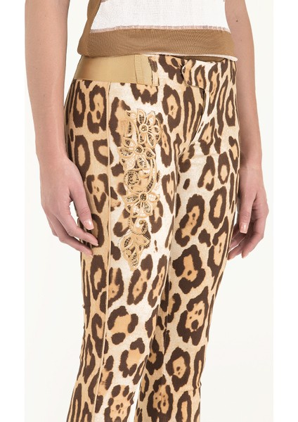 Leopar Leopar Desenli Pantolon 40904 modelleri