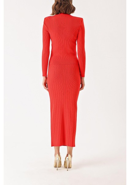 Kırmızı Düğme Detaylı Kazak ve Etekli Takım 28852 fırsatları