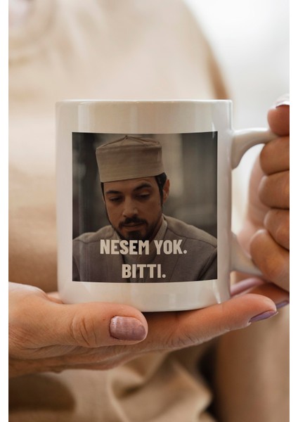 Kızıl Goncalar Cüneyd Efendi Baskılı Premium Kupa Bardak