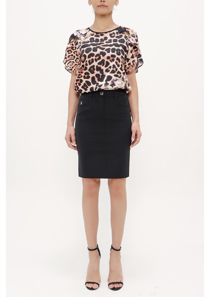 Siyah Dar Kesim Etek 80461