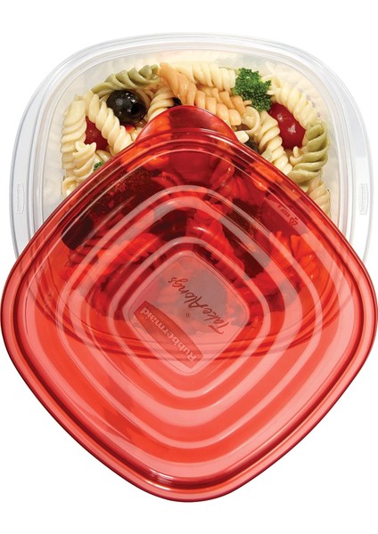 Takealongs Derin Kare Yiyecek Saklama Kabı – 7 Bardak / 1,65 L – Chili Tint – 2’li Paket fiyatları