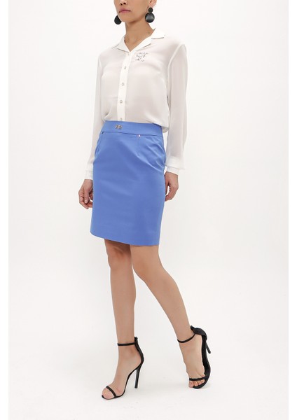 Mavi Pamuk Etek 80386