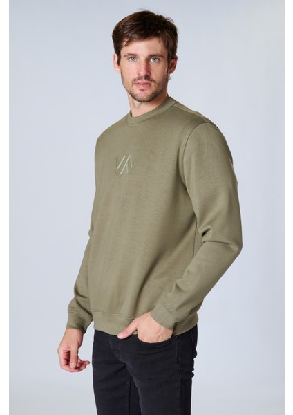 Esw 2931 Bisiklet Yaka Soft Touch (Yumuşak Doku) Scuba Kumaş Erkek Sweat fırsatları