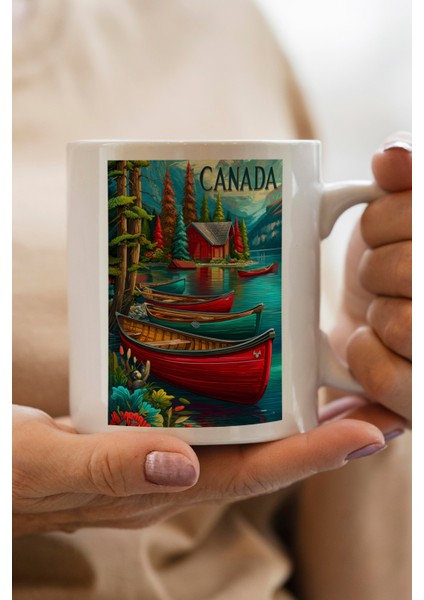 Kanada Baskılı Kupa Bardak