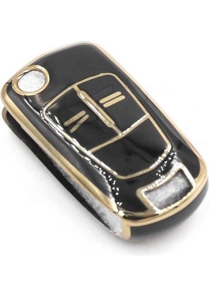 Lüx Opel Astra H Corsa D 2 Buton Nano Koruma Anahtar Kılıfı Siyah Gold Renk fiyatları