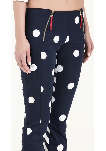Lacivert Dar Kesim Kapri Pantolon 40722