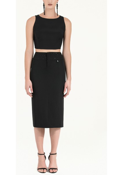 Siyah Dar Kesim Kalem Etek 80337