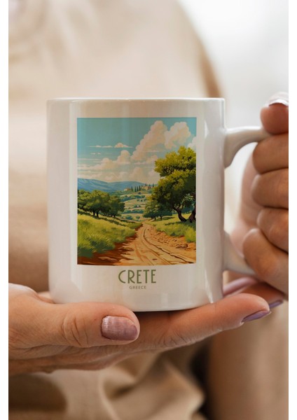 Crete- Greece Baskılı Premium Kupa Bardak