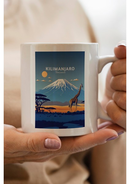 Kilimanjaro- Tanzanya Baskılı Premium Kupa Bardak