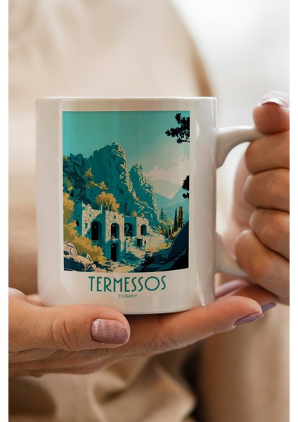 Termessos- Antalya Baskılı Premium Kupa Bardak