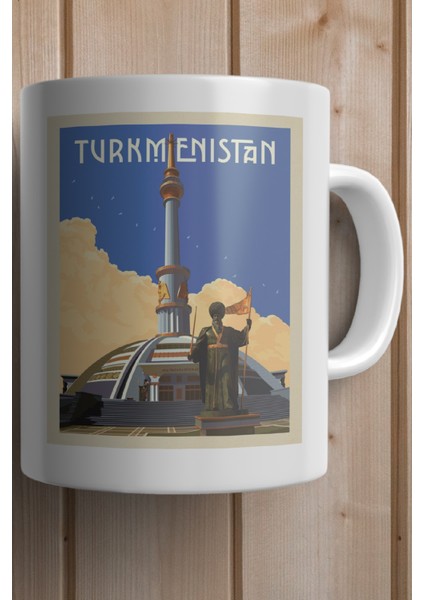 Türkmenistan Baskılı Premium Kupa Bardak fiyatları