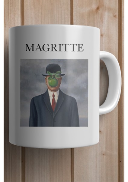 Ünlü Ressam René Magritte Baskılı Premium Kupa Bardak fiyatları