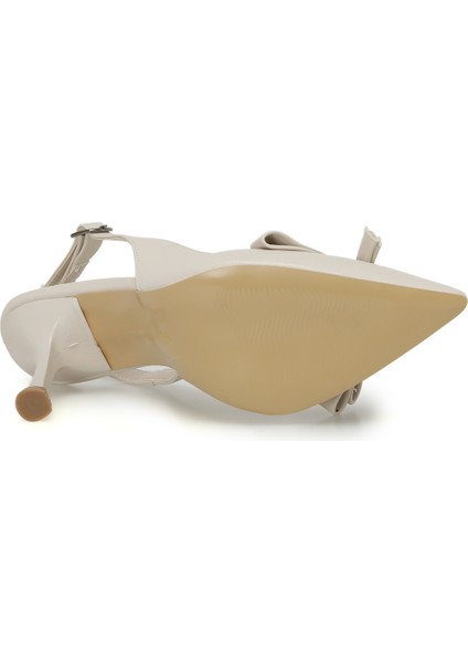 Jessıe 4fx Bej Kadın Topuklu Ayakkabı