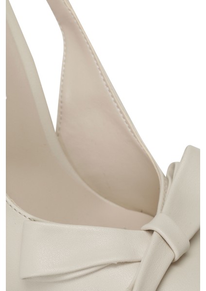 Jessıe 4fx Bej Kadın Topuklu Ayakkabı