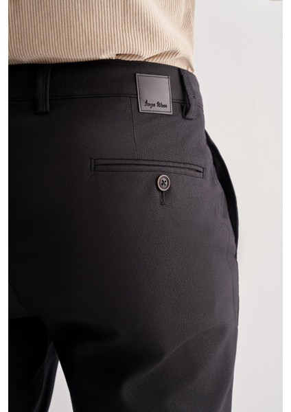 Siyah Yan Cep Düz Paça Pamuklu Comfort Fit Chino Casual Pantolon 1003255166 indirimleri