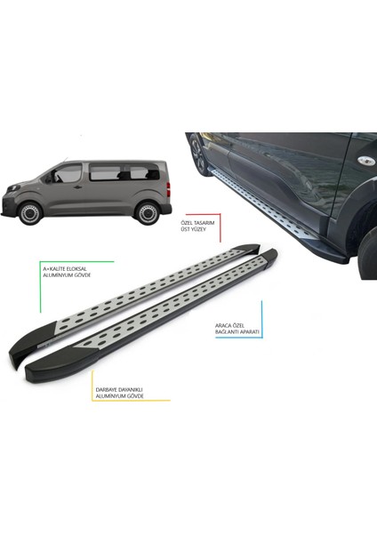 Vivaro City Camlı Van Kısa Şase Noktalı Yan Basamak 2020 2021 2022 2023 2024 2025 2026 2027