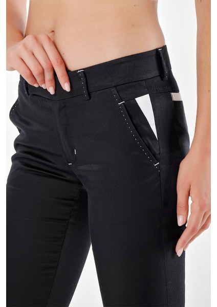 Siyah Dar Kesim Klasik Pantolon 40517