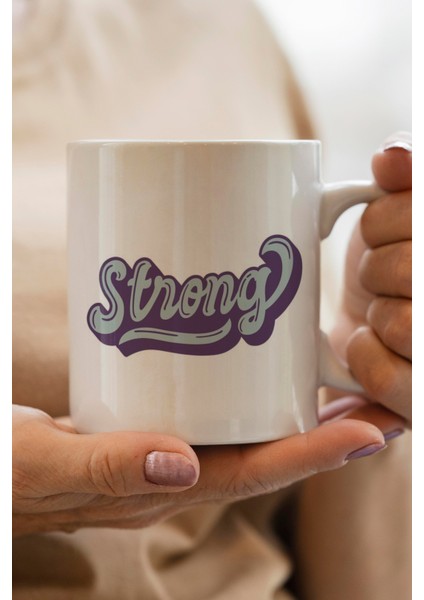 Strong Baskılı Kupa Bardak